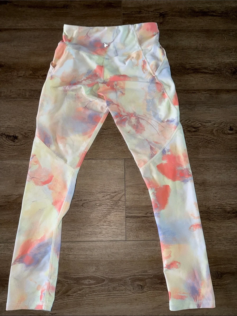 Old Navy Pastel Watercolor Tie-Dye Leggings - Pink, Yellow, Blue